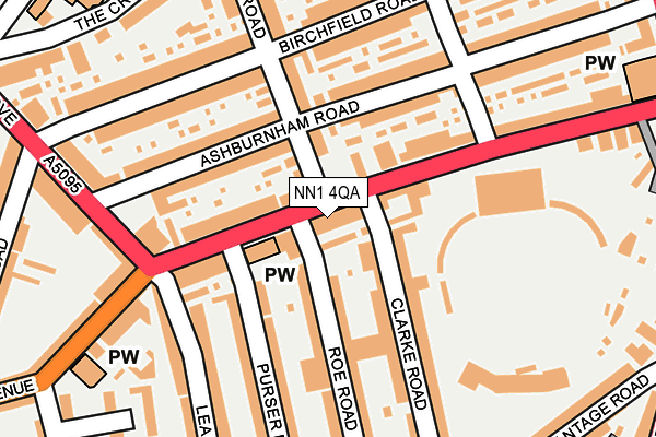 NN1 4QA map - OS OpenMap – Local (Ordnance Survey)