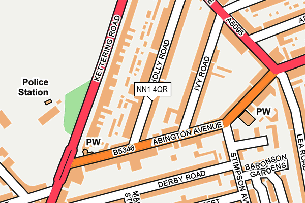 NN1 4QR map - OS OpenMap – Local (Ordnance Survey)