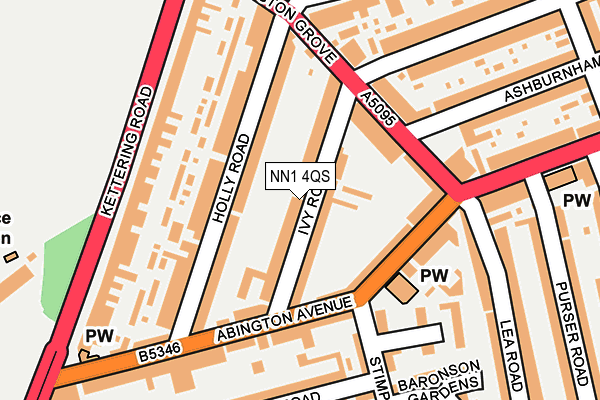 NN1 4QS map - OS OpenMap – Local (Ordnance Survey)