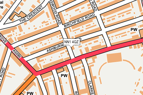 NN1 4QZ map - OS OpenMap – Local (Ordnance Survey)