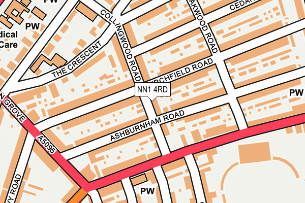 NN1 4RD map - OS OpenMap – Local (Ordnance Survey)
