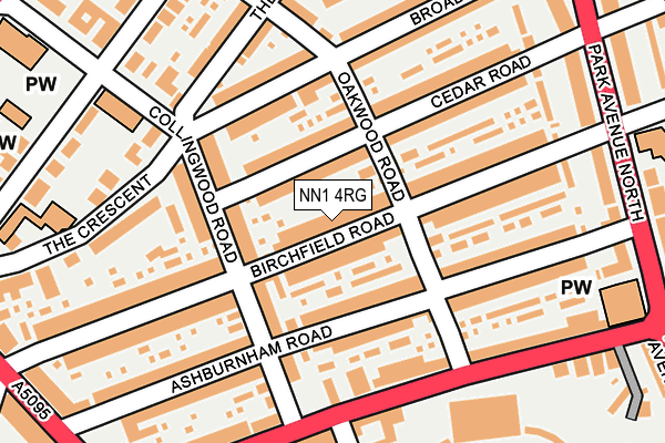 NN1 4RG map - OS OpenMap – Local (Ordnance Survey)