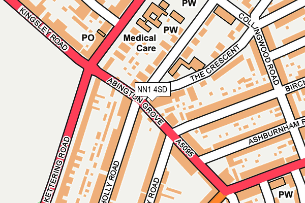 NN1 4SD map - OS OpenMap – Local (Ordnance Survey)