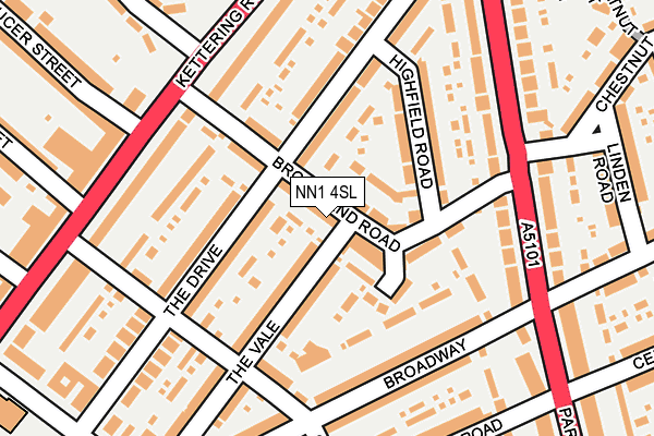 NN1 4SL map - OS OpenMap – Local (Ordnance Survey)