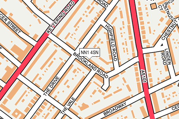 NN1 4SN map - OS OpenMap – Local (Ordnance Survey)