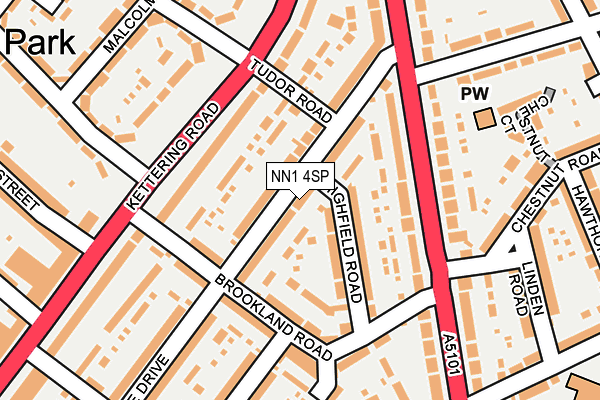 NN1 4SP map - OS OpenMap – Local (Ordnance Survey)