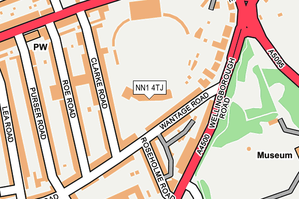 NN1 4TJ map - OS OpenMap – Local (Ordnance Survey)