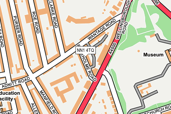 NN1 4TQ map - OS OpenMap – Local (Ordnance Survey)