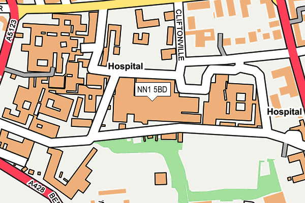 NN1 5BD map - OS OpenMap – Local (Ordnance Survey)