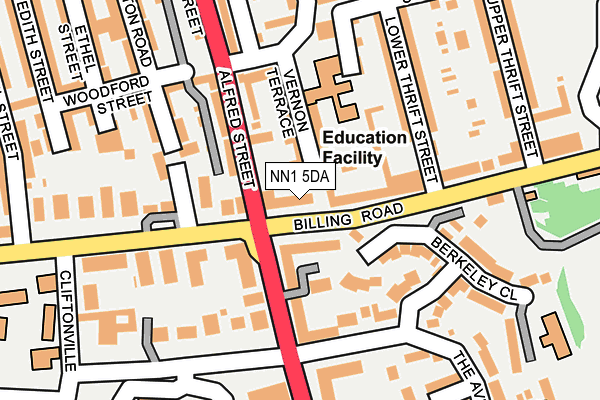 NN1 5DA map - OS OpenMap – Local (Ordnance Survey)