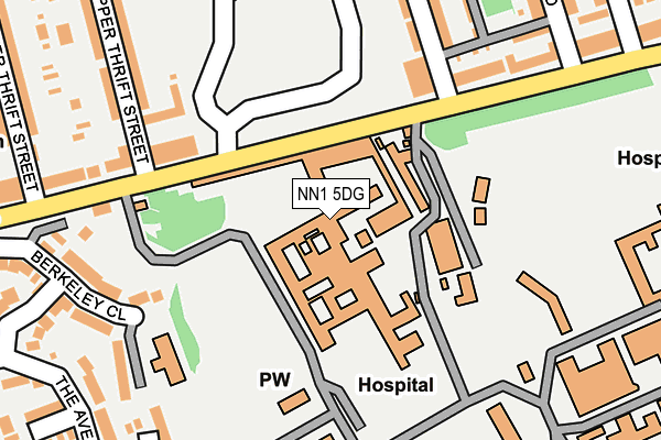 NN1 5DG map - OS OpenMap – Local (Ordnance Survey)