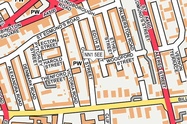 NN1 5EE map - OS OpenMap – Local (Ordnance Survey)