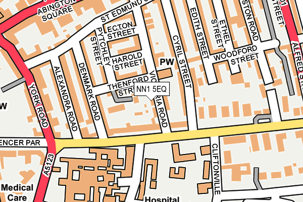 NN1 5EQ map - OS OpenMap – Local (Ordnance Survey)