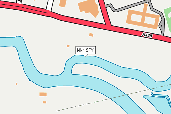 NN1 5FY map - OS OpenMap – Local (Ordnance Survey)