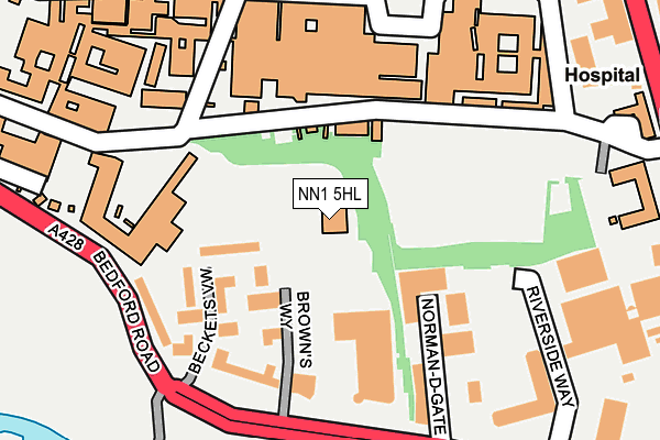 NN1 5HL map - OS OpenMap – Local (Ordnance Survey)