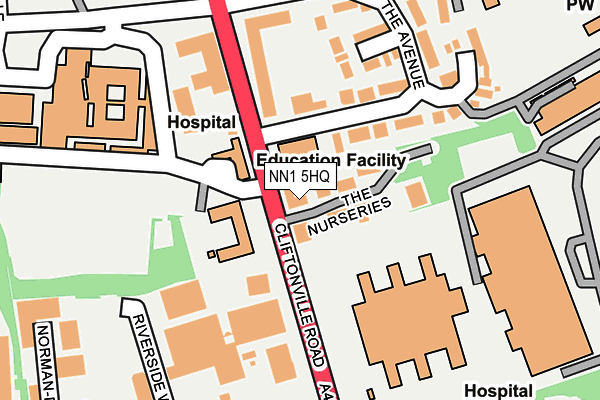 NN1 5HQ map - OS OpenMap – Local (Ordnance Survey)