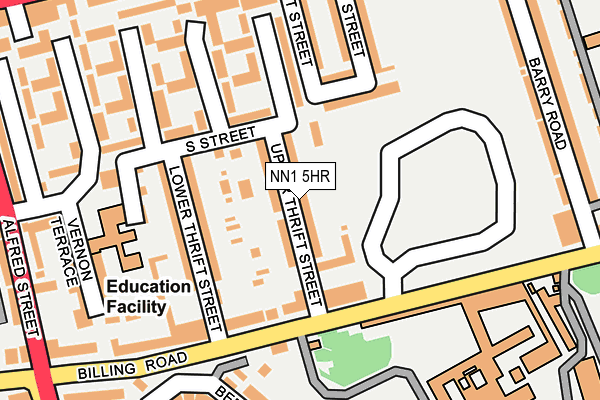 NN1 5HR map - OS OpenMap – Local (Ordnance Survey)