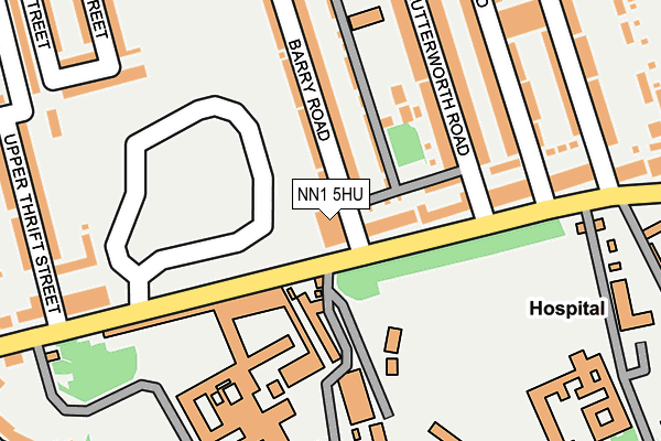 NN1 5HU map - OS OpenMap – Local (Ordnance Survey)