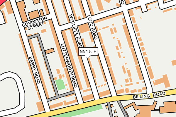 NN1 5JF map - OS OpenMap – Local (Ordnance Survey)