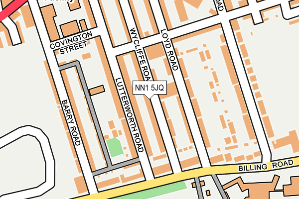 NN1 5JQ map - OS OpenMap – Local (Ordnance Survey)