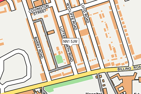 NN1 5JW map - OS OpenMap – Local (Ordnance Survey)