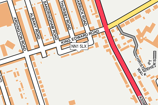 NN1 5LX map - OS OpenMap – Local (Ordnance Survey)