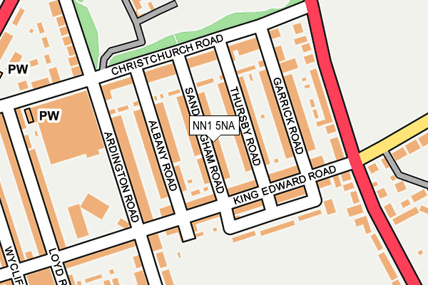 NN1 5NA map - OS OpenMap – Local (Ordnance Survey)