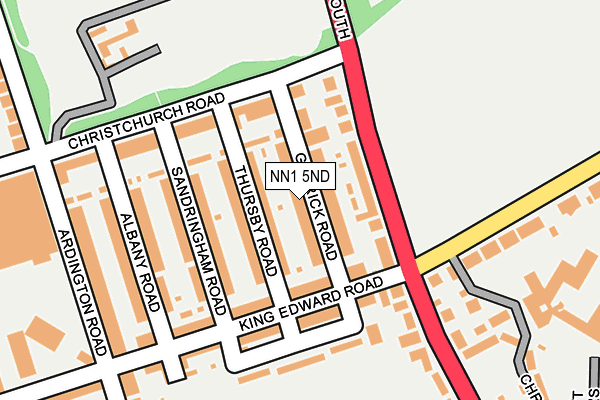 NN1 5ND map - OS OpenMap – Local (Ordnance Survey)