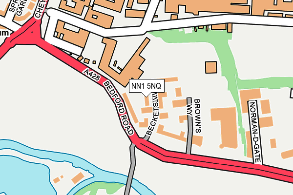 NN1 5NQ map - OS OpenMap – Local (Ordnance Survey)