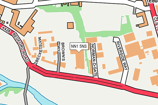 NN1 5NS map - OS OpenMap – Local (Ordnance Survey)