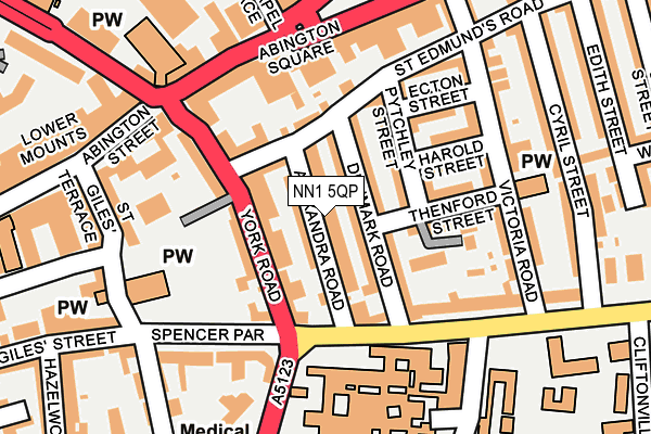 NN1 5QP map - OS OpenMap – Local (Ordnance Survey)