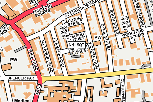 NN1 5QT map - OS OpenMap – Local (Ordnance Survey)