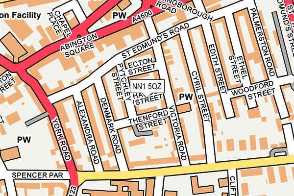 NN1 5QZ map - OS OpenMap – Local (Ordnance Survey)