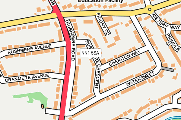 NN1 5SA map - OS OpenMap – Local (Ordnance Survey)