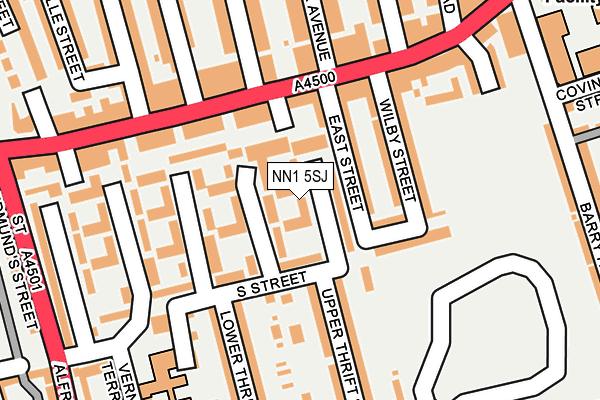 NN1 5SJ map - OS OpenMap – Local (Ordnance Survey)