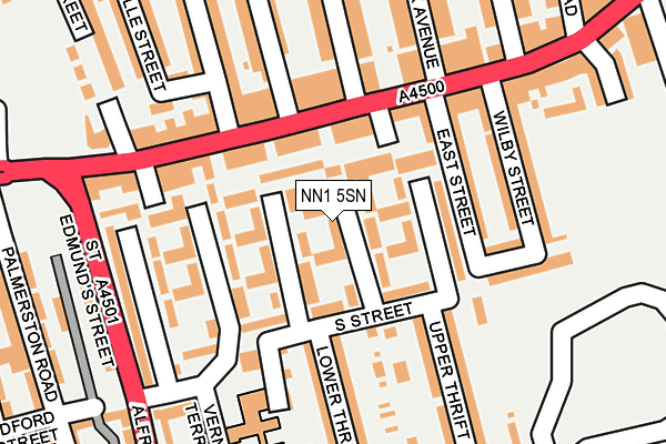 NN1 5SN map - OS OpenMap – Local (Ordnance Survey)