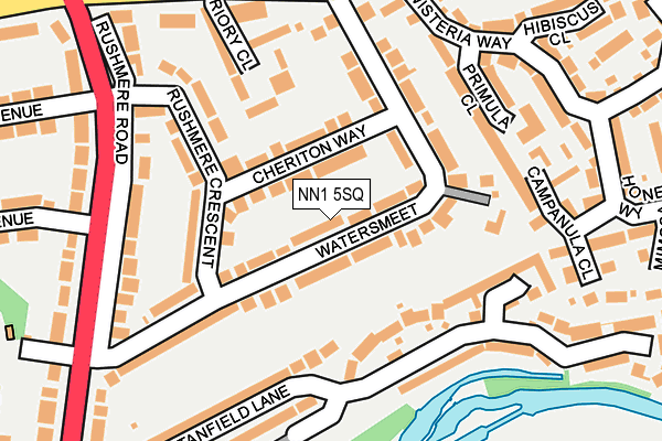 NN1 5SQ map - OS OpenMap – Local (Ordnance Survey)