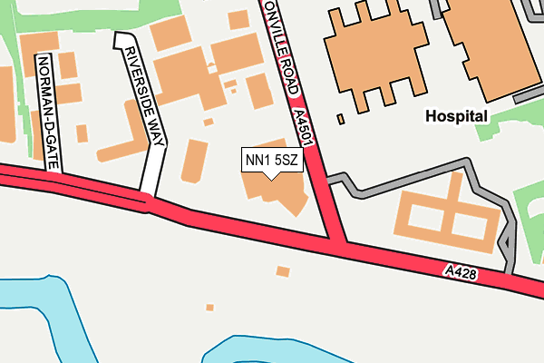 NN1 5SZ map - OS OpenMap – Local (Ordnance Survey)