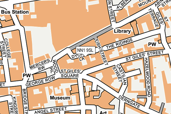 NN1 9SL map - OS OpenMap – Local (Ordnance Survey)