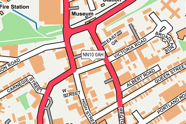 NN10 0AH map - OS OpenMap – Local (Ordnance Survey)
