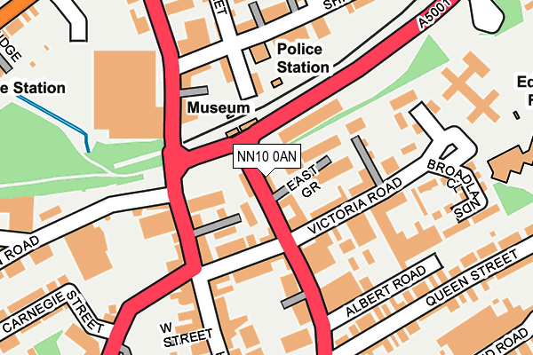 NN10 0AN map - OS OpenMap – Local (Ordnance Survey)