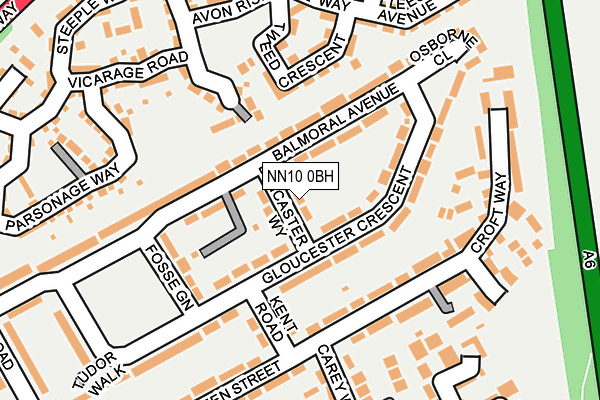 NN10 0BH map - OS OpenMap – Local (Ordnance Survey)