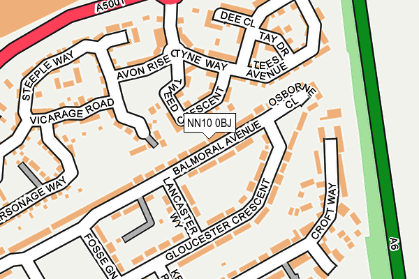 NN10 0BJ map - OS OpenMap – Local (Ordnance Survey)