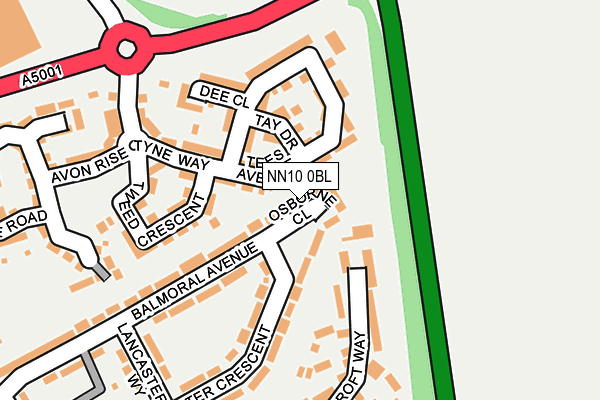 NN10 0BL map - OS OpenMap – Local (Ordnance Survey)