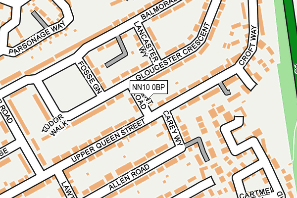 NN10 0BP map - OS OpenMap – Local (Ordnance Survey)