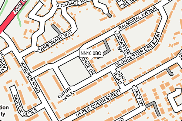 NN10 0BQ map - OS OpenMap – Local (Ordnance Survey)