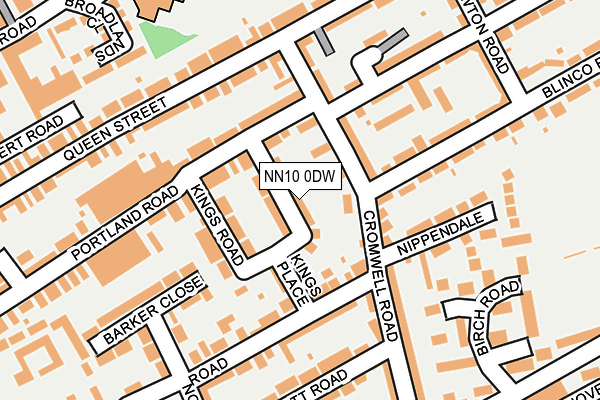 NN10 0DW map - OS OpenMap – Local (Ordnance Survey)