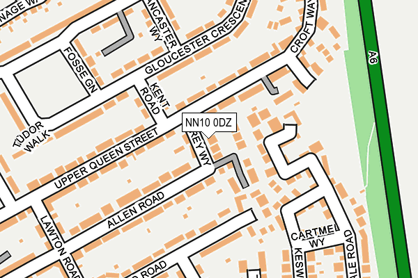 NN10 0DZ map - OS OpenMap – Local (Ordnance Survey)