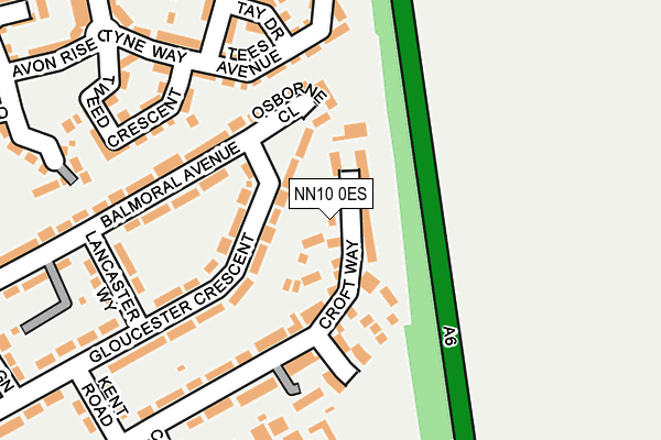 NN10 0ES map - OS OpenMap – Local (Ordnance Survey)