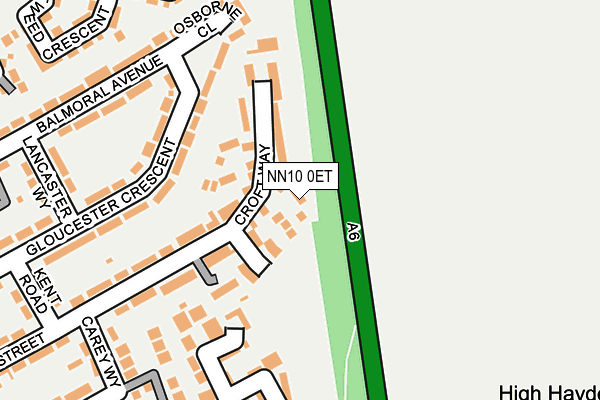 NN10 0ET map - OS OpenMap – Local (Ordnance Survey)